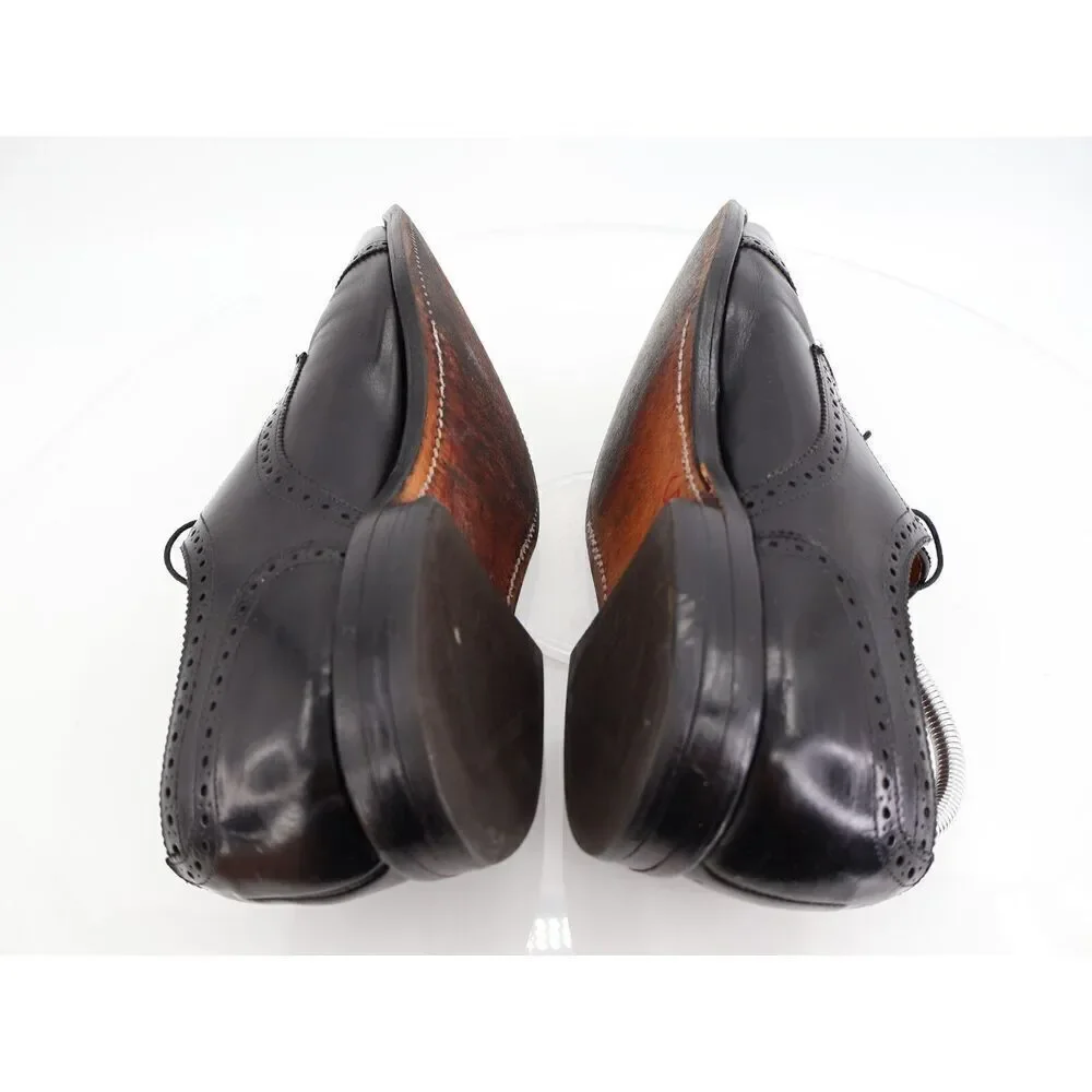 Allen Edmonds Men's Sanford Oxford Size 11 B Cap Toe Brogue Dress Shoe Black
